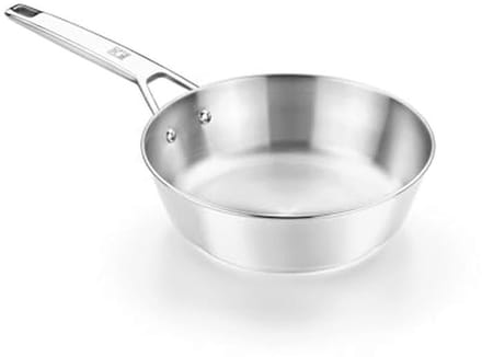 20 cm Koekenpan van RVS met Antiaanbaklaag en Drievoudige Diffusiebodem