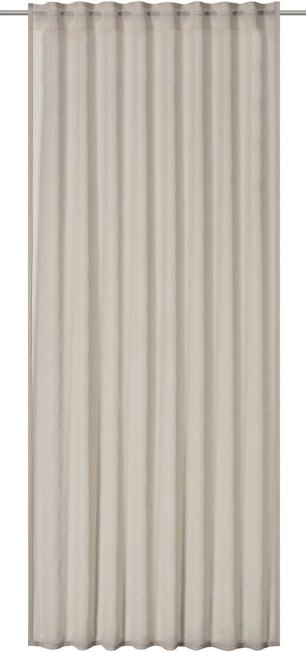 Elbersdrucke Gordijn met lussen Air 255x140 cm beige transparant