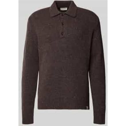 Gebreide pullover van wolmix met polokraag
