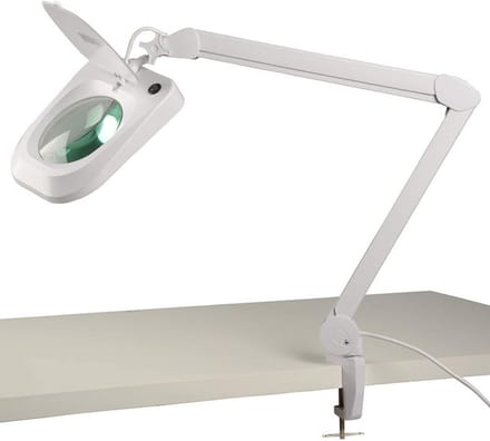 Vergrootglas met Lamp 2.25x Vergroting en 90 LED's - Tafelklem