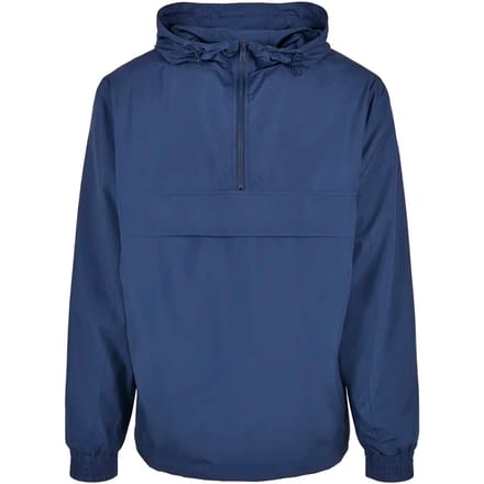 Urban Classics - Contrast Pullover Jas - S - Donkerblauw - Regenjas - Waterafstotende dunne jas - Maat S - Navy