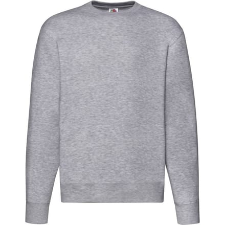 Fruit of the Loom Heren Premium Ingelegd Sweatshirt (Heide Grijs)