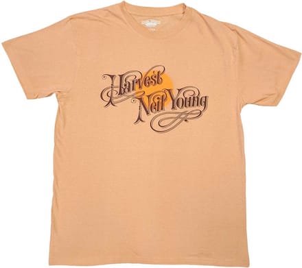 Neil Young - Harvest Heren T-shirt - S - Oranje