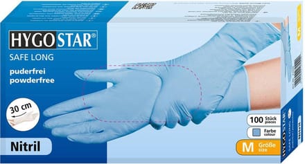Nitrile handschoenen/ poedervrij/ maat S - 100 stuks