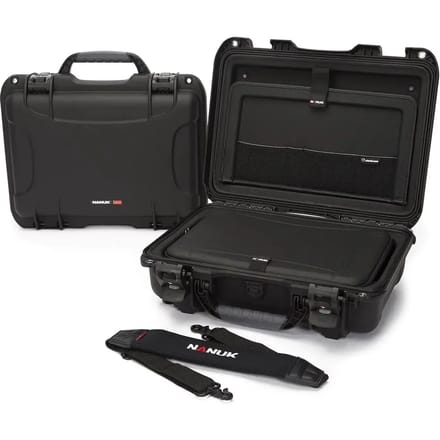 Nanuk 923 Case w/Laptop kit, w/strap (TSA Latches) - Black