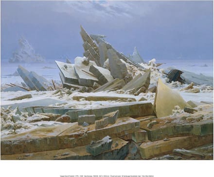 Kunstdruk Caspar David Friedrich Das Eismeer 40x30cm