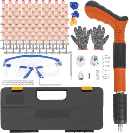 Handmatige mini nagelpistoolset met 50 nagels en 3 snelheden