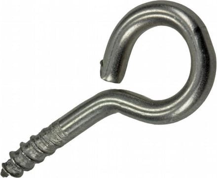 RVS Schroefoog 2 stuks 5,0 x 40 mm. lang. Sam.