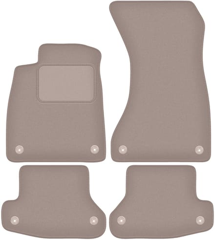 Beige veloursmatten voor: Audi A5 F53 coupé (2016-)