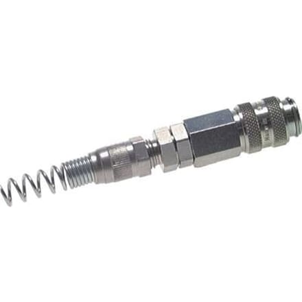 Messing DN 5 Luchtkoppeling Snelkoppeling 4x6 mm Push-On Buigbescherming Draaibaar - CLS5-NPD-B-BLA-4