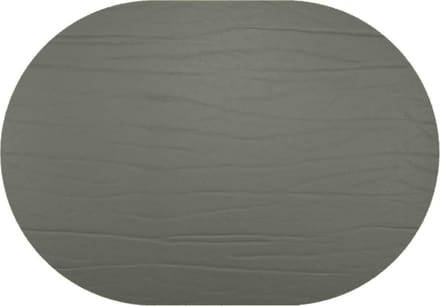 Daff Leatherixx Dumbo Placemat - Leer - Ovaal - 34 x 42 cm - Graffite