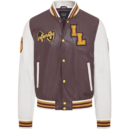 Heren honkbal leren Letterman bomberjack - Ashwood
