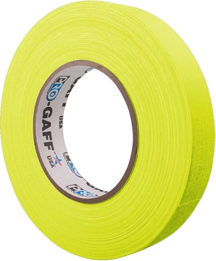 Pro Tapes Pro Gaff Fluor Gaffa Tape 24mm x 45m Geel