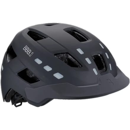 BBB Cycling Fietshelm met Verlichting - District LED - Ebike Helm voor Heren & Dames - ABS Shell - Medium/Large: 54 - 60cm - Mat Zwart - BHE-162