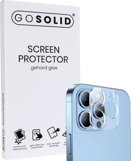 GO SOLID! Apple iPhone 13 Mini Camera Lens protector gehard glas