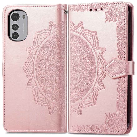 imoshion Mandala Bookcase voor de Motorola Moto E32 / E32s - Rosé Goud