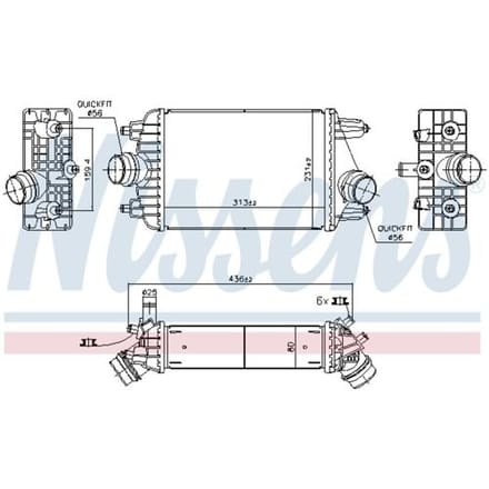 Intercooler NISSENS 961303