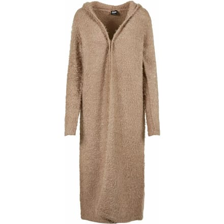 Lang damesvest Urban Classics hooded feather-grandes tailles