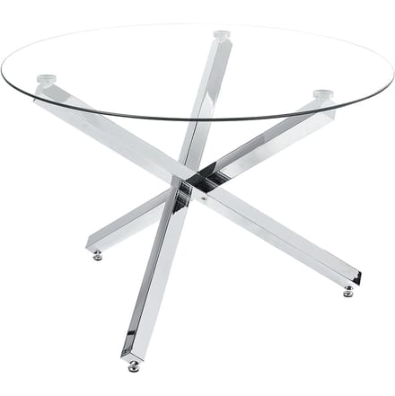 BUTLER - Eettafel - Zilver - Staal