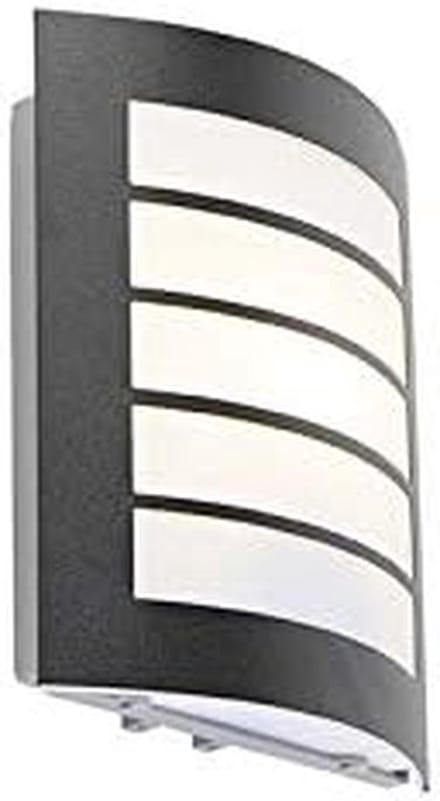 Moderne Zwarte Buitenwandlamp Rechthoekig IP44 - E27 Geschikt voor LED