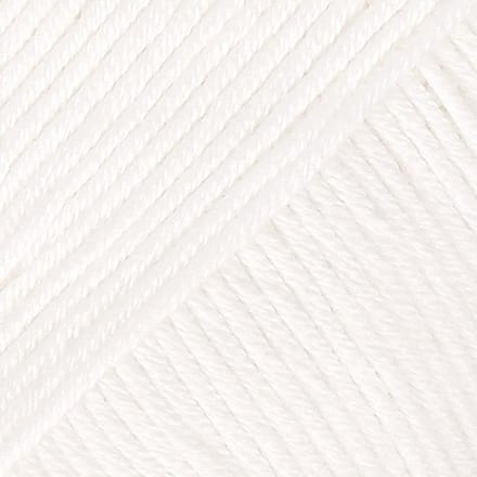 DROPS Safran Uni Colour - 17 wit - Katoen Garen