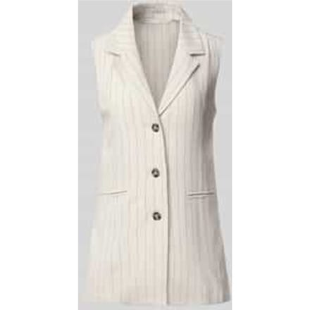 Bodywarmer van viscosemix met paspelzakken