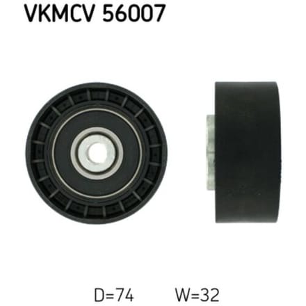 Rondsel/geleiderpoelie, V-ribbelriem SKF VKMCV 56007