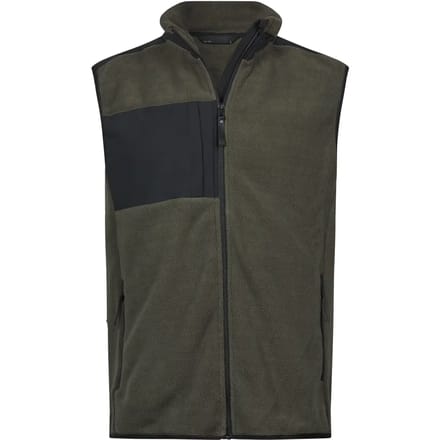 Tee Jays - Mountain Fleece Bodywarmer - Deep Green/Black maat M