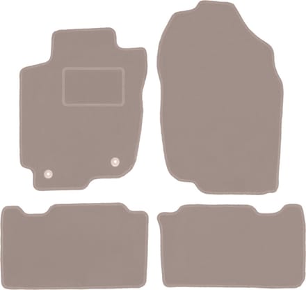 Beige veloursmatten voor: Toyota RAV4 IV SUV (niet-hybride) (2013-2019)
