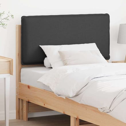 vidaXL - Gestoffeerd - hoofdbord - Natuurlijk - en - Donkergrijs - 80 - cm