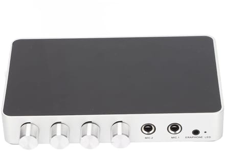 Vt products - Karaoke-mixerversterker - HDMI-mixer 4K 1080P - Instelbaar Geluid - Compact - Microfoonversterker - Voor Android TV-boxen - EU