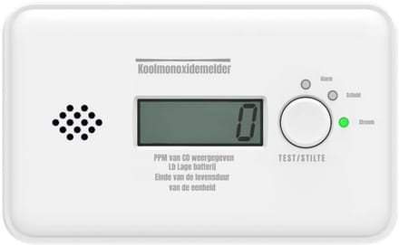 MMP®Koolmonoxidemelder - Koolmonoxidemelders - Wit - ‎3cm x 12cmx 7cm