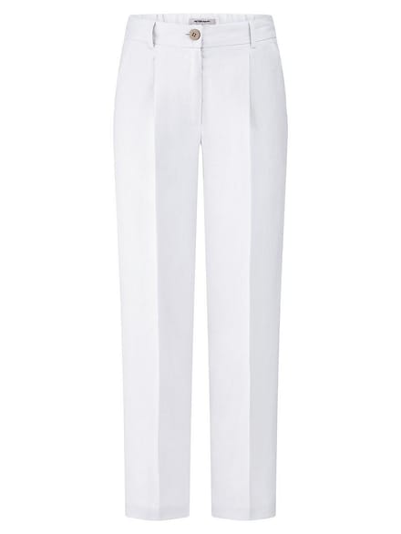 Enkellange broek Van Peter Hahn wit