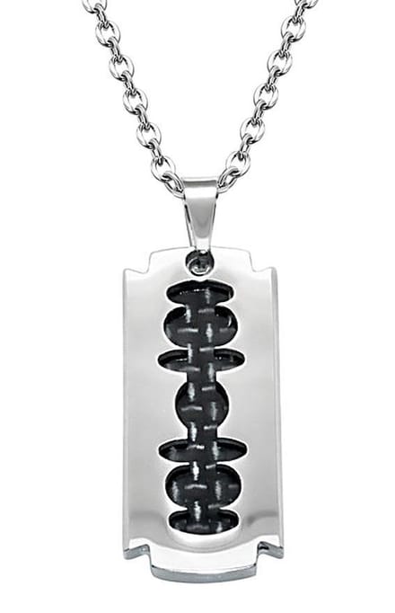Montebello Ketting Abrar - 316L staal - Carbon - 15x30mm - 60cm