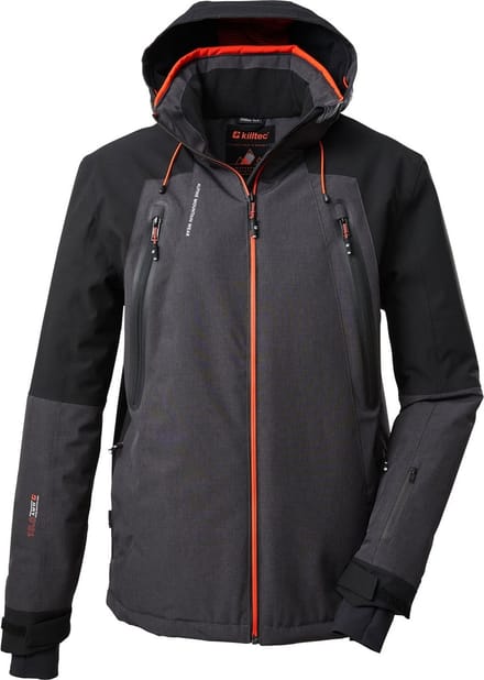 Killtec heren ski-jas - Ski jas heren 38714 - antraciet gemeleerd - maat XXL