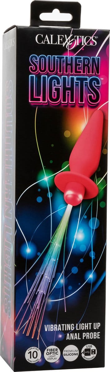 Calexotics - Southern Lights Light Up Anale Plug 10 Vibrations Silicone Pink