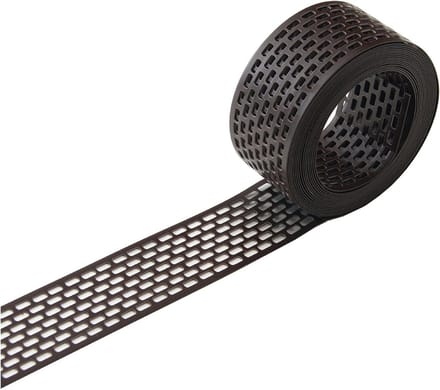 Ventilatierooster strip - Dakrand bescherming - Vogels weren - UV-gestabiliseerd polypropyleen - 150 mm x 5 m - Bruin