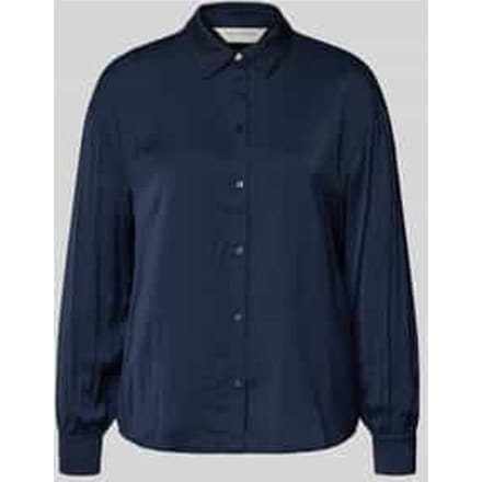 Regular fit overhemdblouse met viscose, model 'Sandelina'