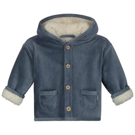 Prénatal newborn jas velours Steel Blue 68 unisex