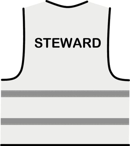 Steward hesje wit