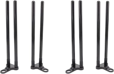 Vishengel Connectoren - Pik Alarm Accessoires - Karper Vissen - Windproof Ontwerp - Set van 4 - Zwart