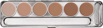 Kryolan Aquacolor Waterschmink palette  - 1W-6W