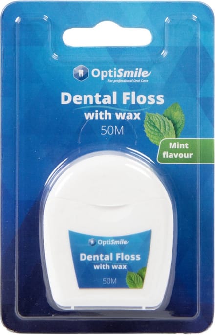 OptiSmile flosdraad met wax 50 meter - Mint smaak