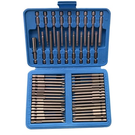 Multifunctionele 75mm Koolstofstaal Boorbitset Hoge Hardheid Hand Schroevendraaier Bit 50pcs