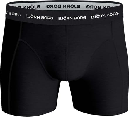 Björn Borg Cotton Stretch boxers - heren boxers normale lengte (1-pack) - zwart
