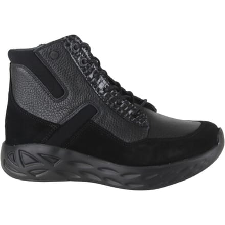 Wolky Leap Dames Veterboot - 0570190-005 Zwart/Combi - Maat 38