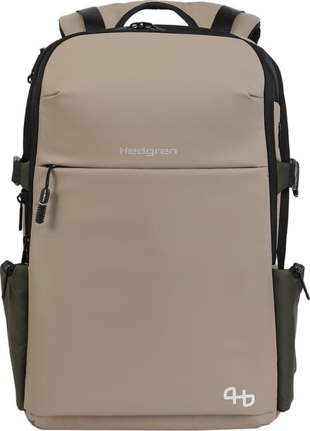 Hedgren Rugzak Commute Suburbanite Overnight Expandable Backpack 15,6'' Vintage Beige Eco Lichtbruin
