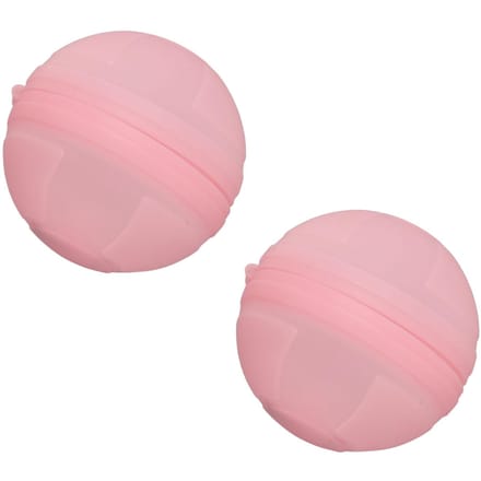 2 pièces Ballons à eau réutilisables Lumineux dans le noir Remplissage rapide Auto-scellant Silicone Rechargeable Balle à eau rose
