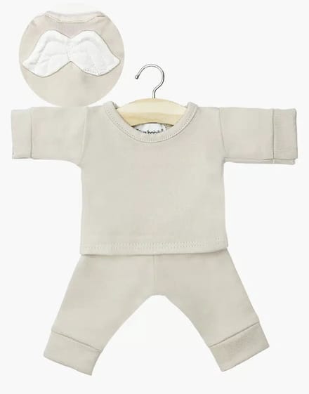 Minikane Poppenkleding Pyjama Little Angel Beige 34 cm