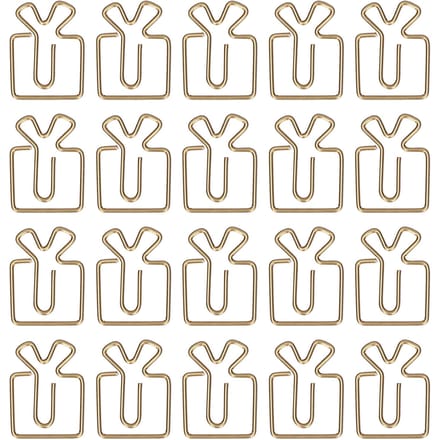 Paperclips IJzer Duurzaam Roestwerende Beplating Proces Sterk Kleurvast Lichtgewicht Draagbaar Mooi beige